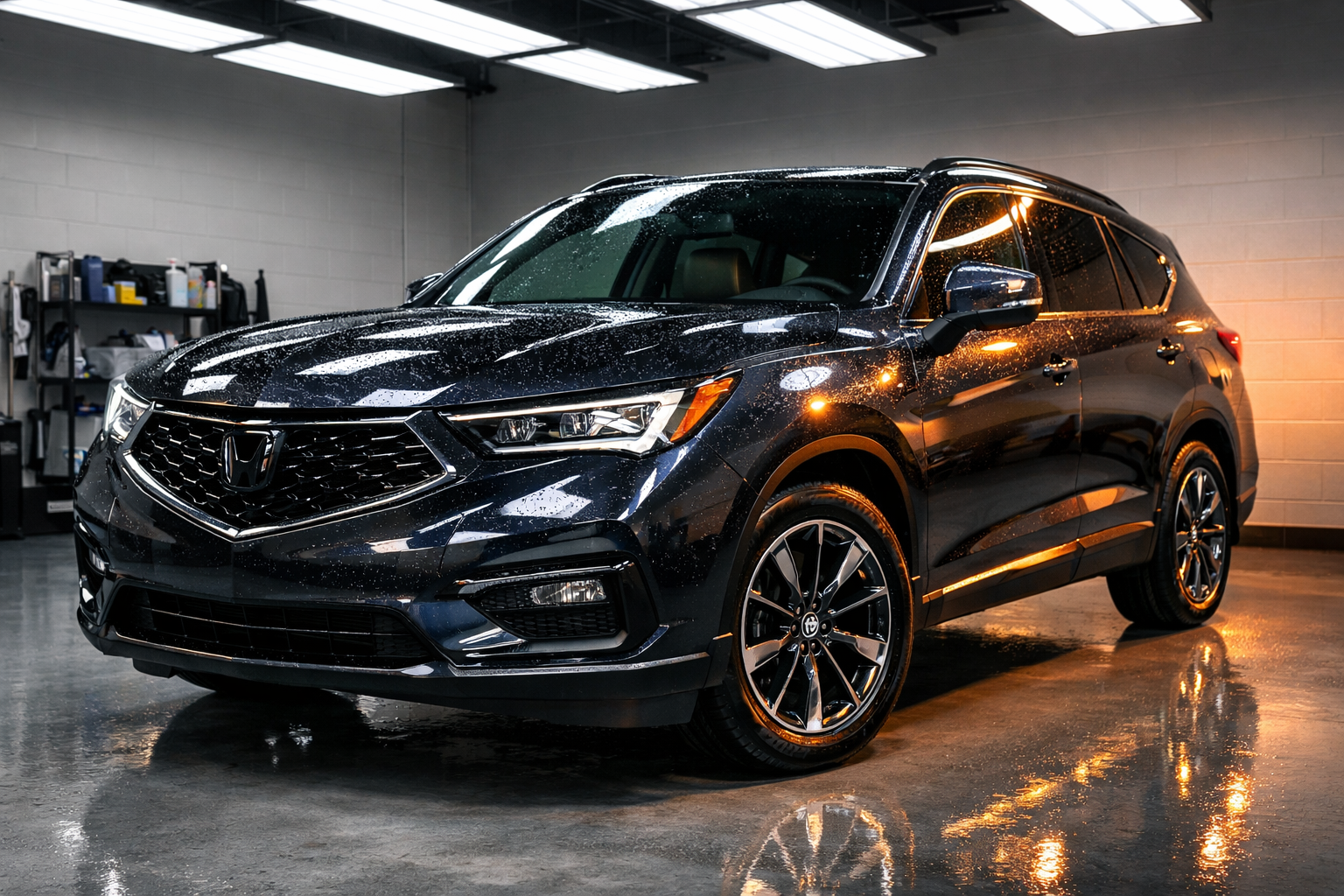 Bakımı tamamlanmış parlak araç teslimi